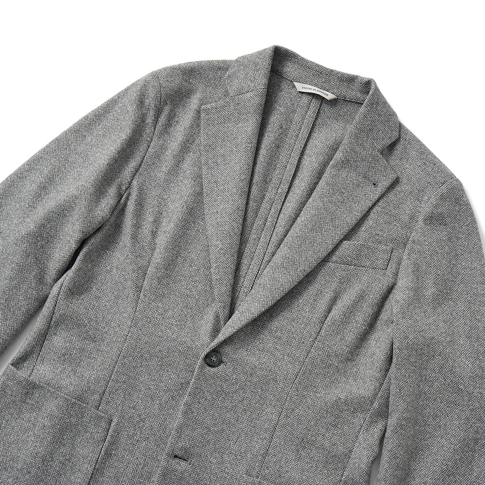 giab's ARCHIVIO ジャブスアルキヴィオ STROZZI/L A26125 ストロッツィ ウォッシャブルシルキーウール 2B ジャケット H.GREY