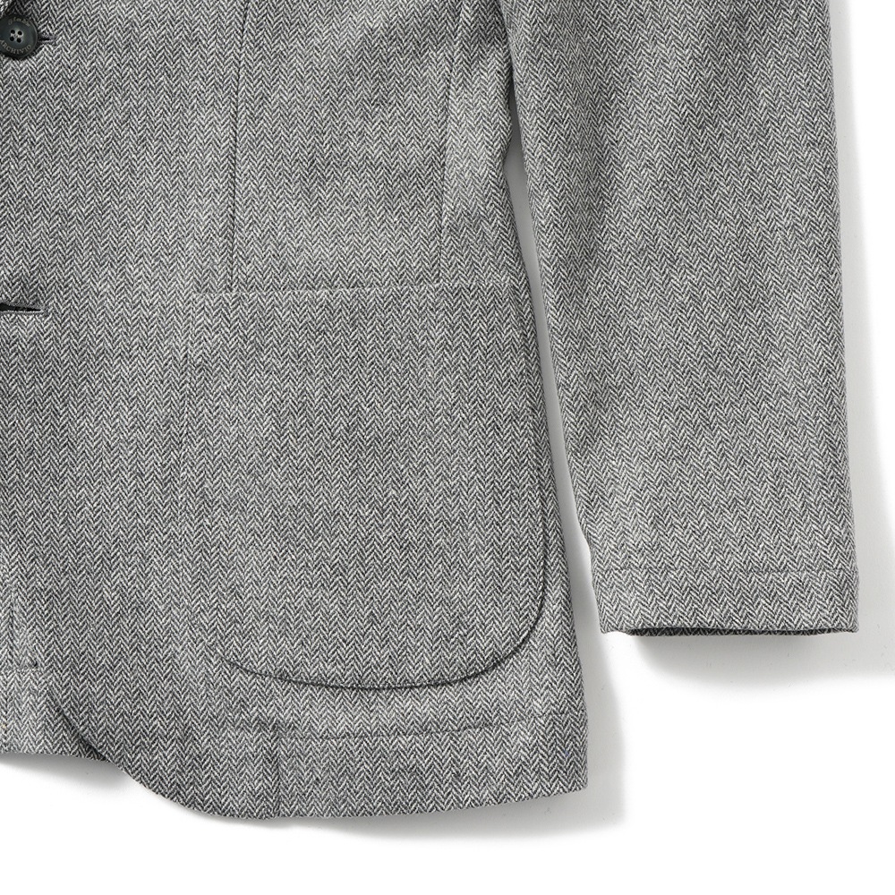 giab's ARCHIVIO ジャブスアルキヴィオ STROZZI/L A26125 ストロッツィ ウォッシャブルシルキーウール 2B ジャケット H.GREY