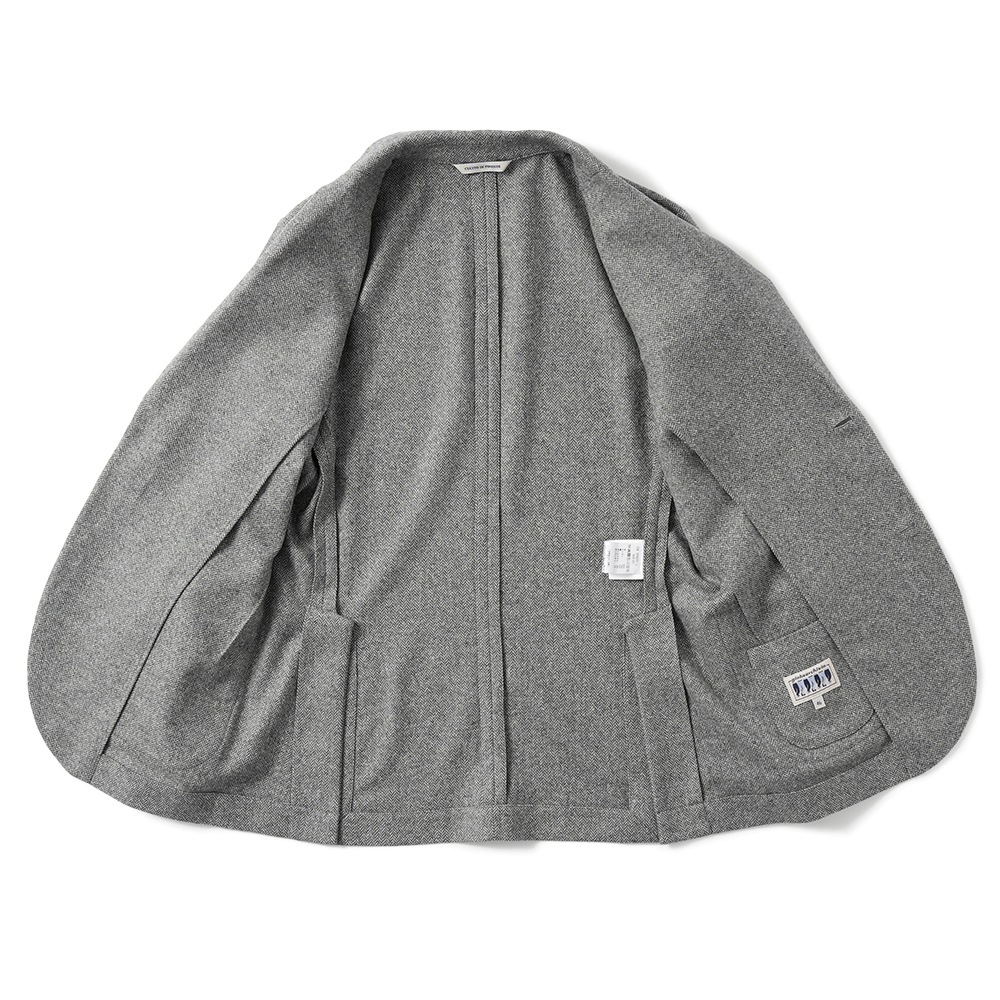 giab's ARCHIVIO ジャブスアルキヴィオ STROZZI/L A26125 ストロッツィ ウォッシャブルシルキーウール 2B ジャケット H.GREY