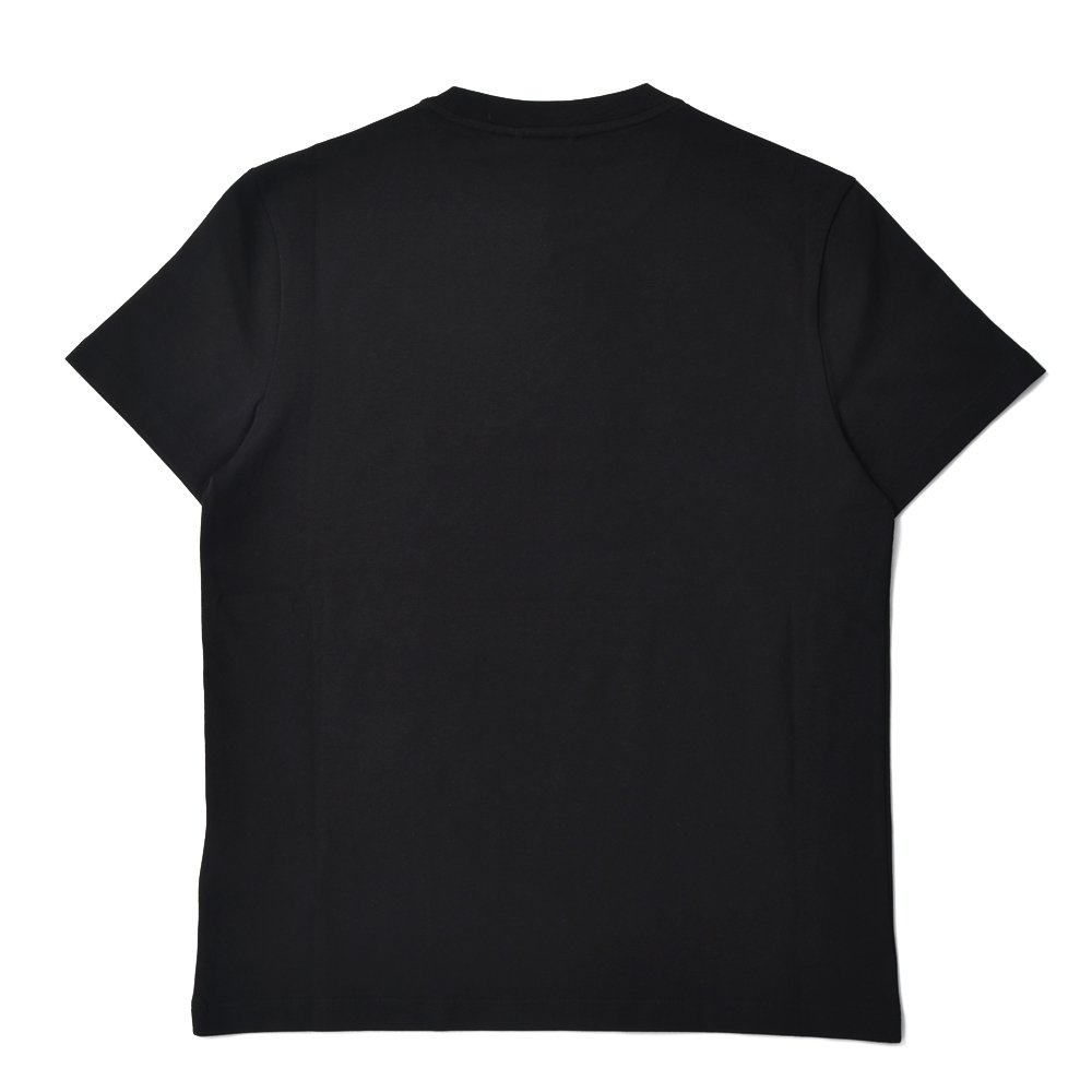 HERNO Laminar ヘルノ ラミナー コンパクトジャージ エンボス ショートスリーブ Tシャツ BLACK