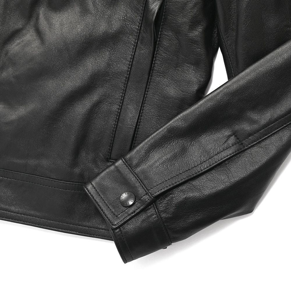 EMMETI エンメティ JURI NAPPA GOLD ユリ ナッパゴールド シングルライダースジャケット BLACK