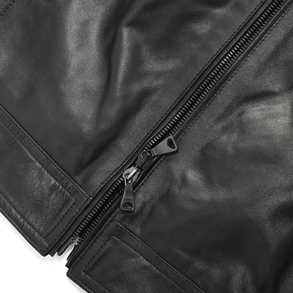 EMMETI エンメティ JURI NAPPA GOLD ユリ ナッパゴールド シングルライダースジャケット BLACK