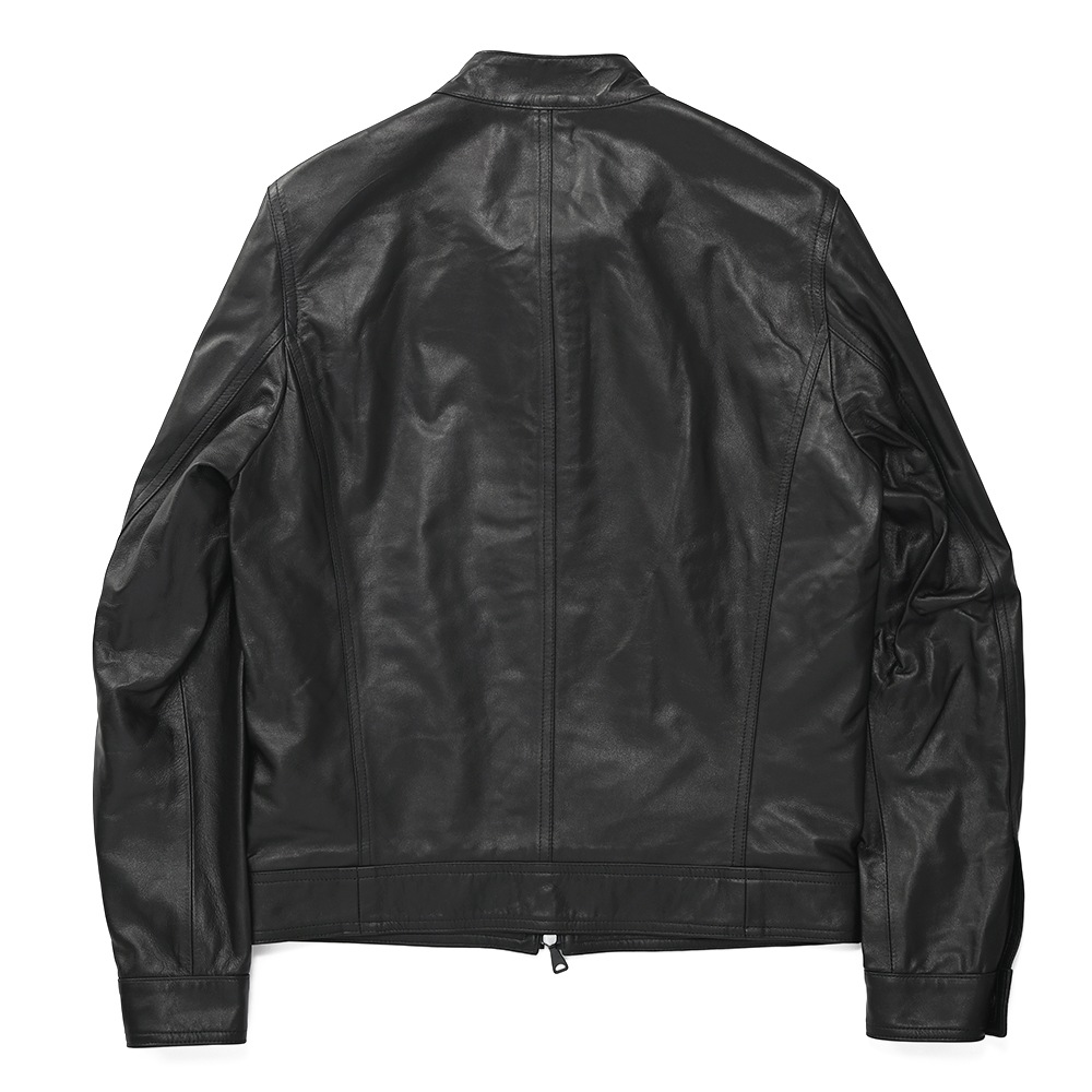 EMMETI エンメティ JURI NAPPA GOLD ユリ ナッパゴールド シングルライダースジャケット BLACK