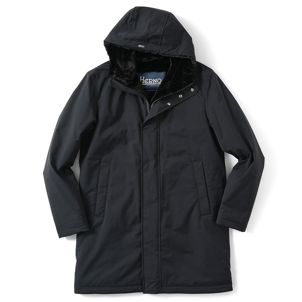 HERNO ヘルノ KEYSTONE 撥水ポリエステル 中綿 フーデッドコート