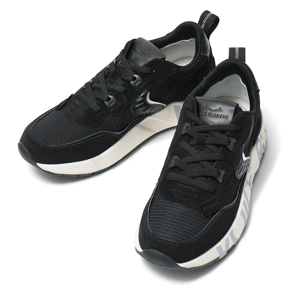 VOILE BLANCHE ボイルブランシェ CLUB01 スエード・ポリエステルメッシュ スニーカー 2019021/02 0A01 BLACK