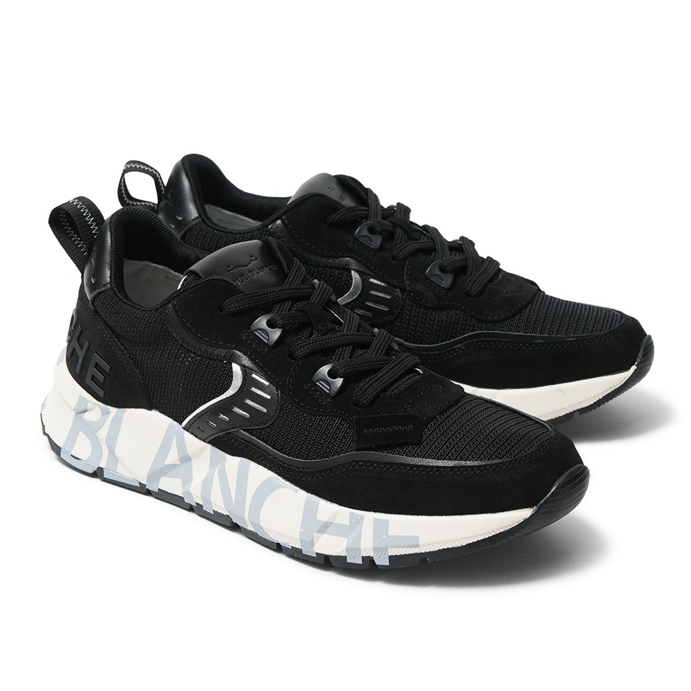 VOILE BLANCHE ボイルブランシェ CLUB01 スエード・ポリエステルメッシュ スニーカー 2019021/02 0A01 BLACK