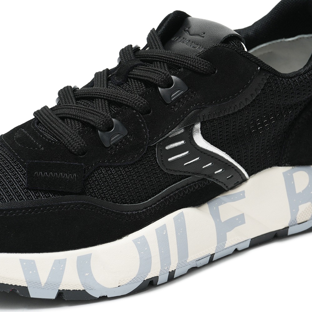 VOILE BLANCHE ボイルブランシェ CLUB01 スエード・ポリエステルメッシュ スニーカー 2019021/02 0A01 BLACK
