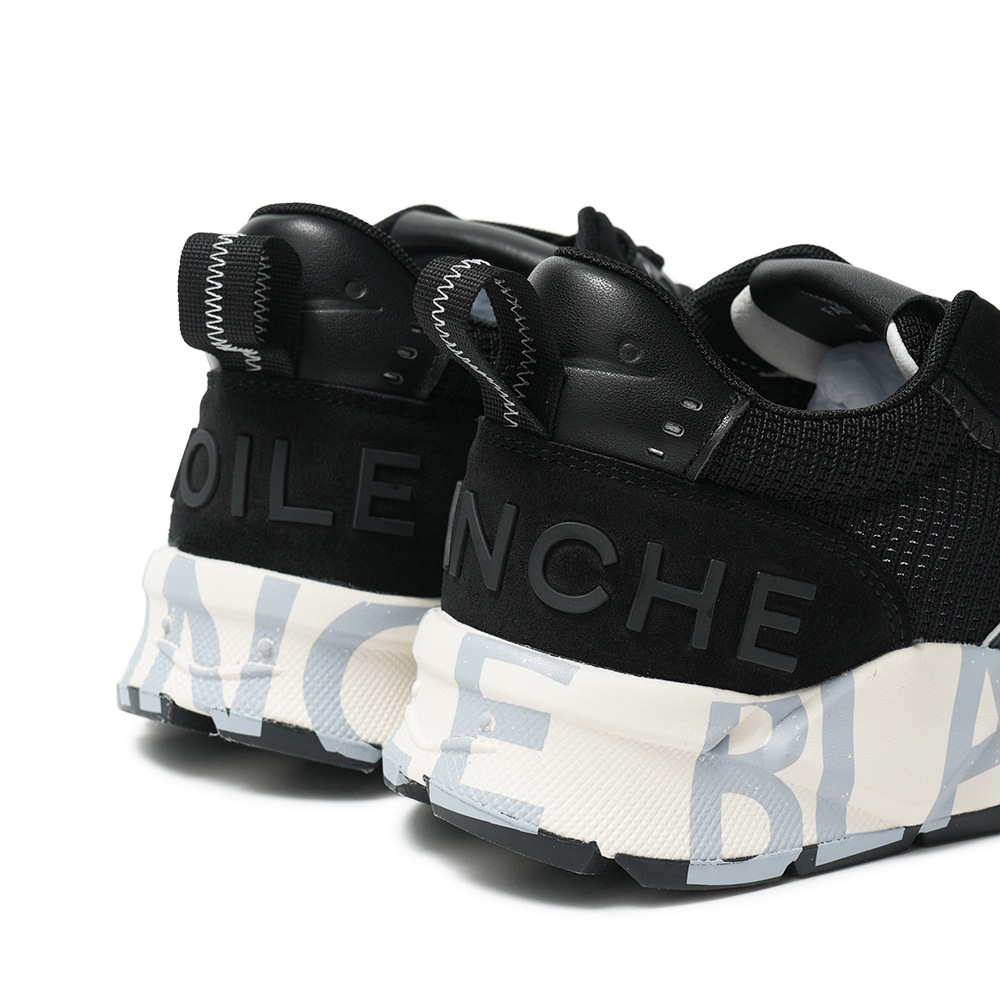 VOILE BLANCHE ボイルブランシェ CLUB01 スエード・ポリエステルメッシュ スニーカー 2019021/02 0A01 BLACK