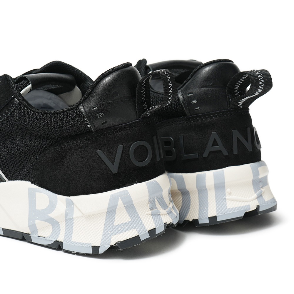 VOILE BLANCHE ボイルブランシェ CLUB01 スエード・ポリエステルメッシュ スニーカー 2019021/02 0A01 BLACK