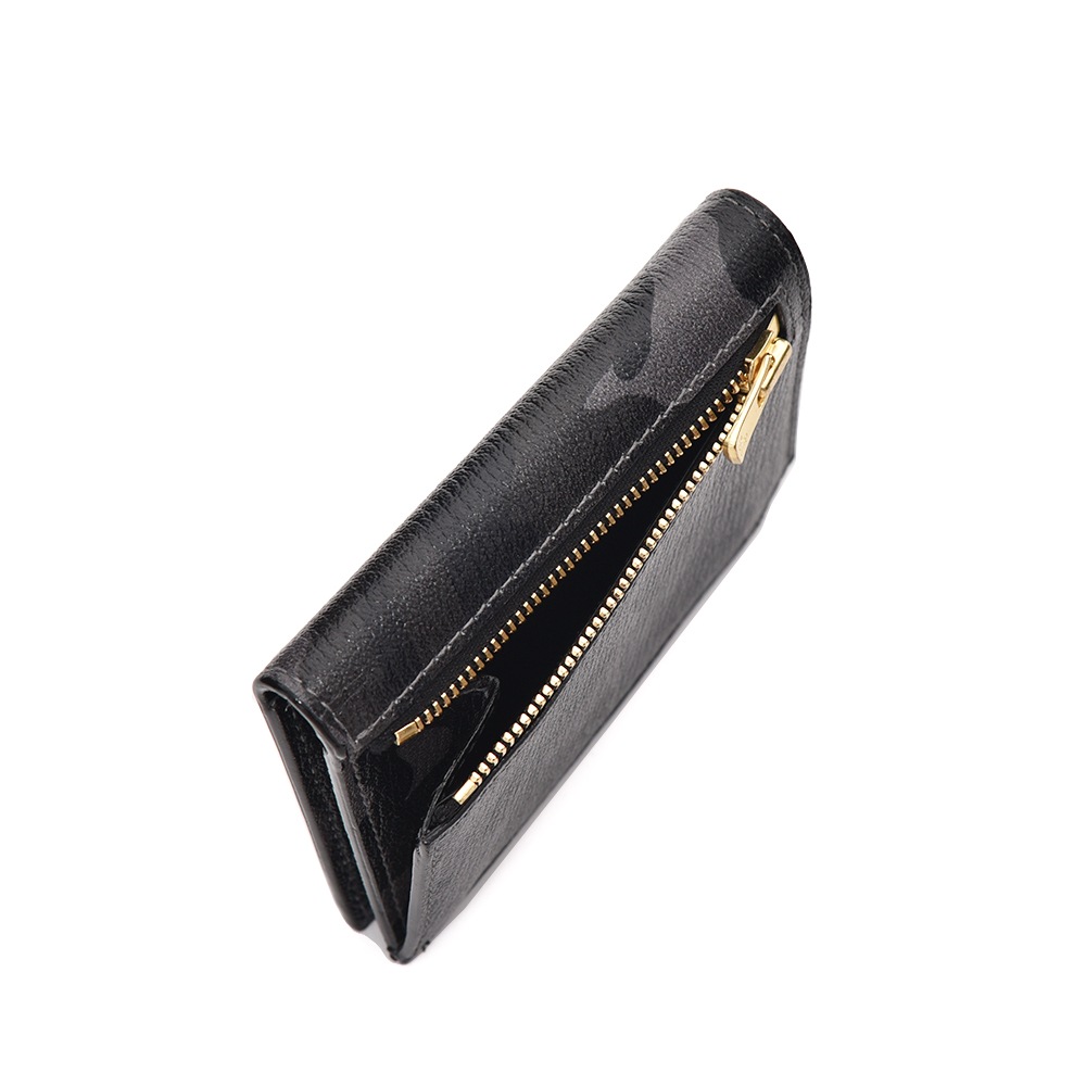L'arcobaleno ラルコバレーノ スマートカードウォレット LA501GTCAMO BLACK