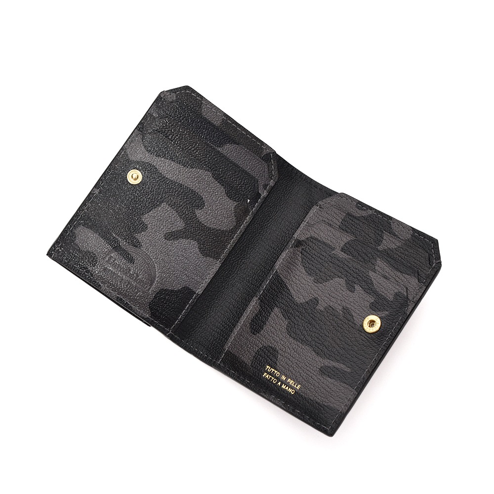 L'arcobaleno ラルコバレーノ スマートカードウォレット LA501GTCAMO BLACK