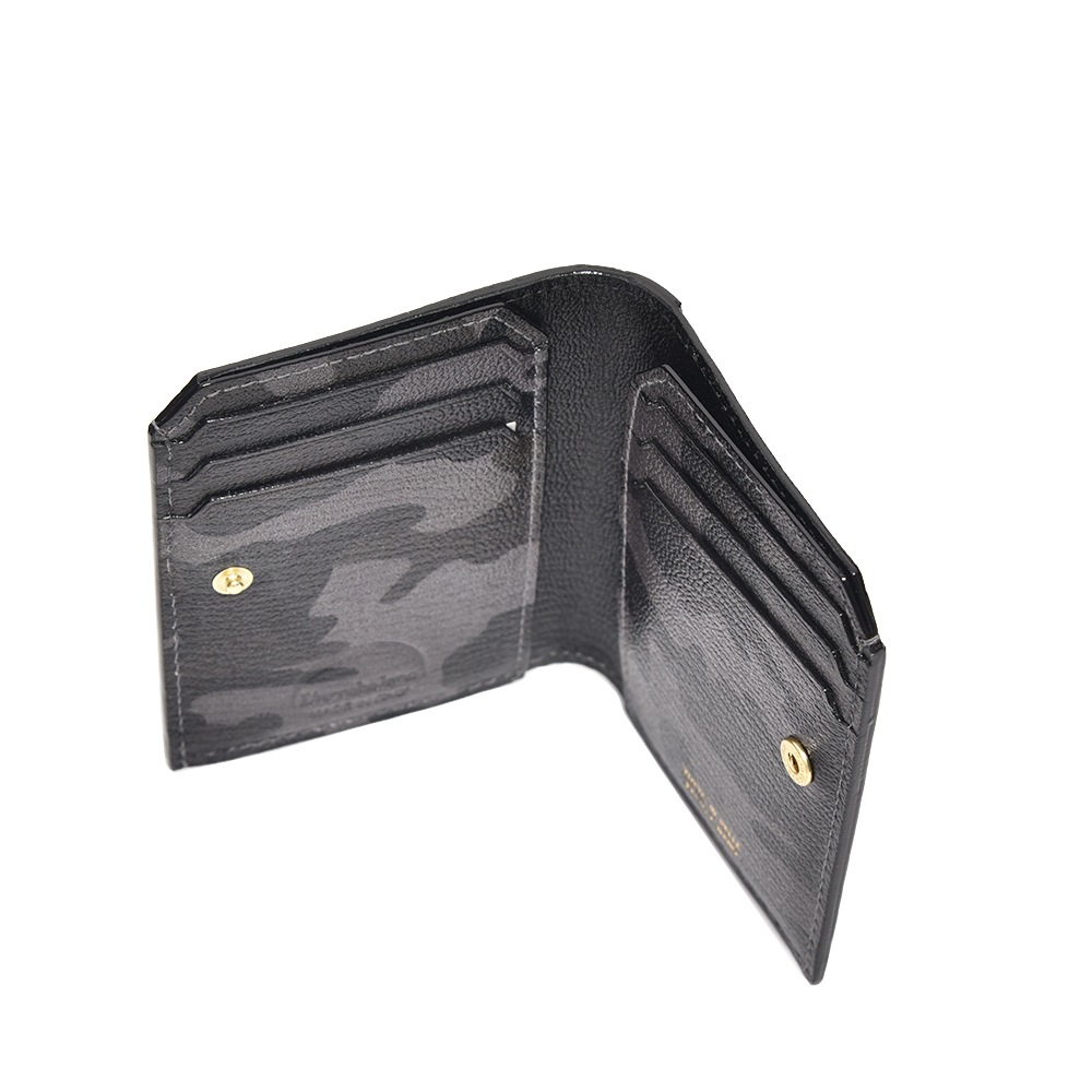 L'arcobaleno ラルコバレーノ スマートカードウォレット LA501GTCAMO BLACK
