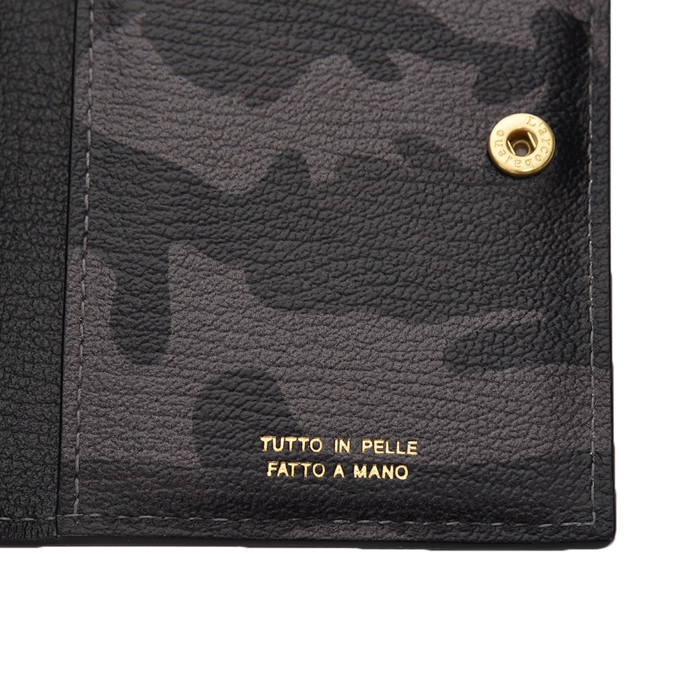 L'arcobaleno ラルコバレーノ スマートカードウォレット LA501GTCAMO BLACK