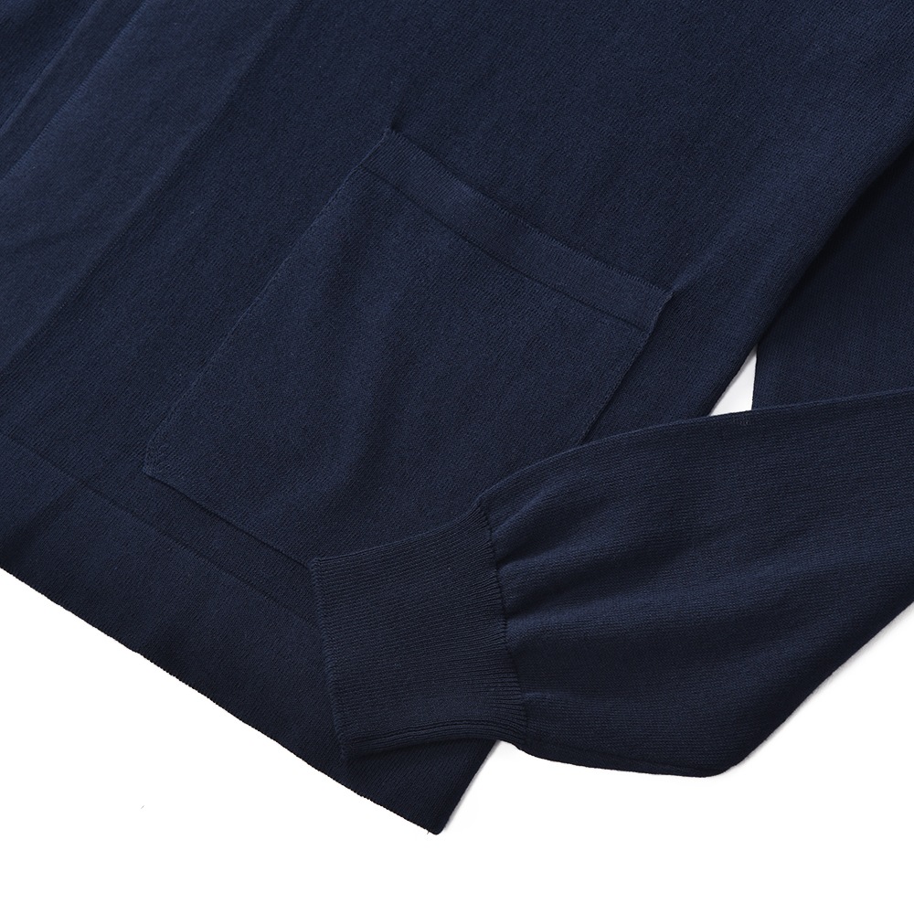 GRANSASSO グランサッソ フレッシュコットン ニット ボタンレス