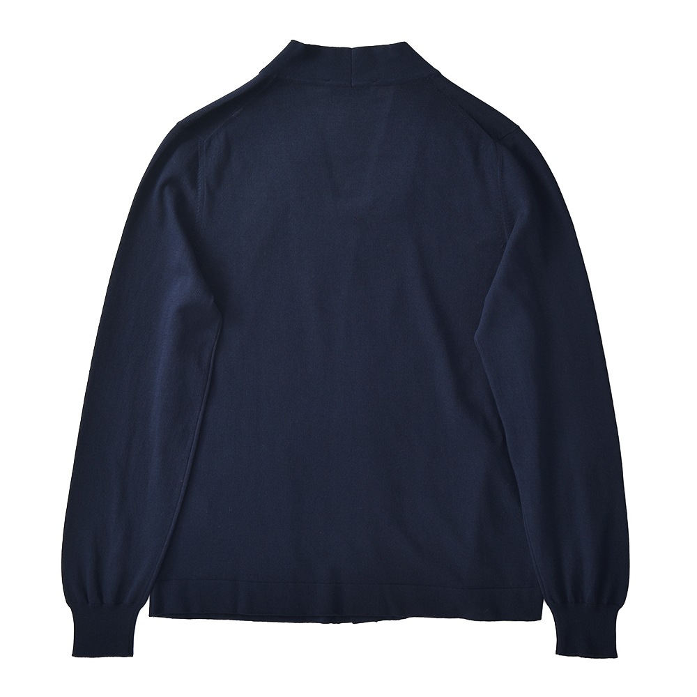 □ 49170★年 Gran Sasso グランサッソ フルジップカーディガン GRANSASSO グランサッソ フレッシュコットン ニット ボタンレス