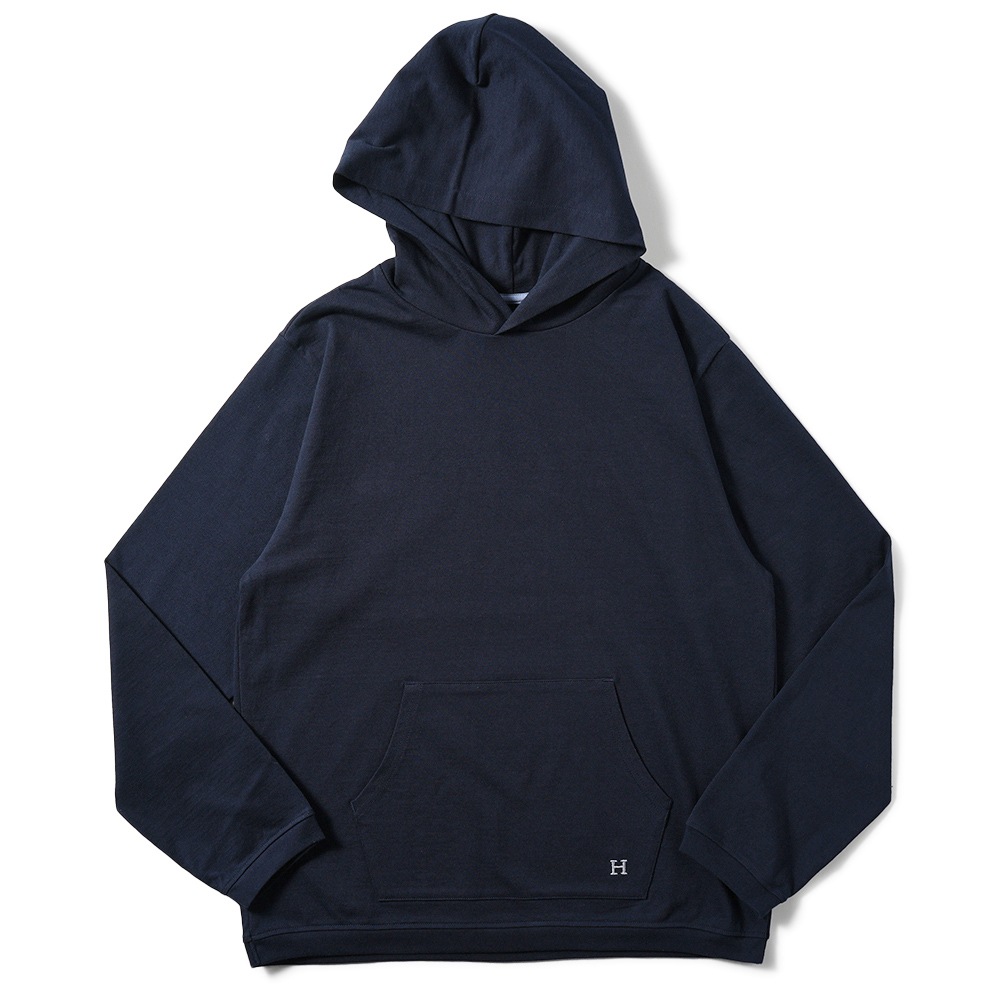 HOLLYWOOD RANCH MARKET ハリウッドランチマーケット Hエンブロイダリー ナローリブパーカ 1006720 NAVY