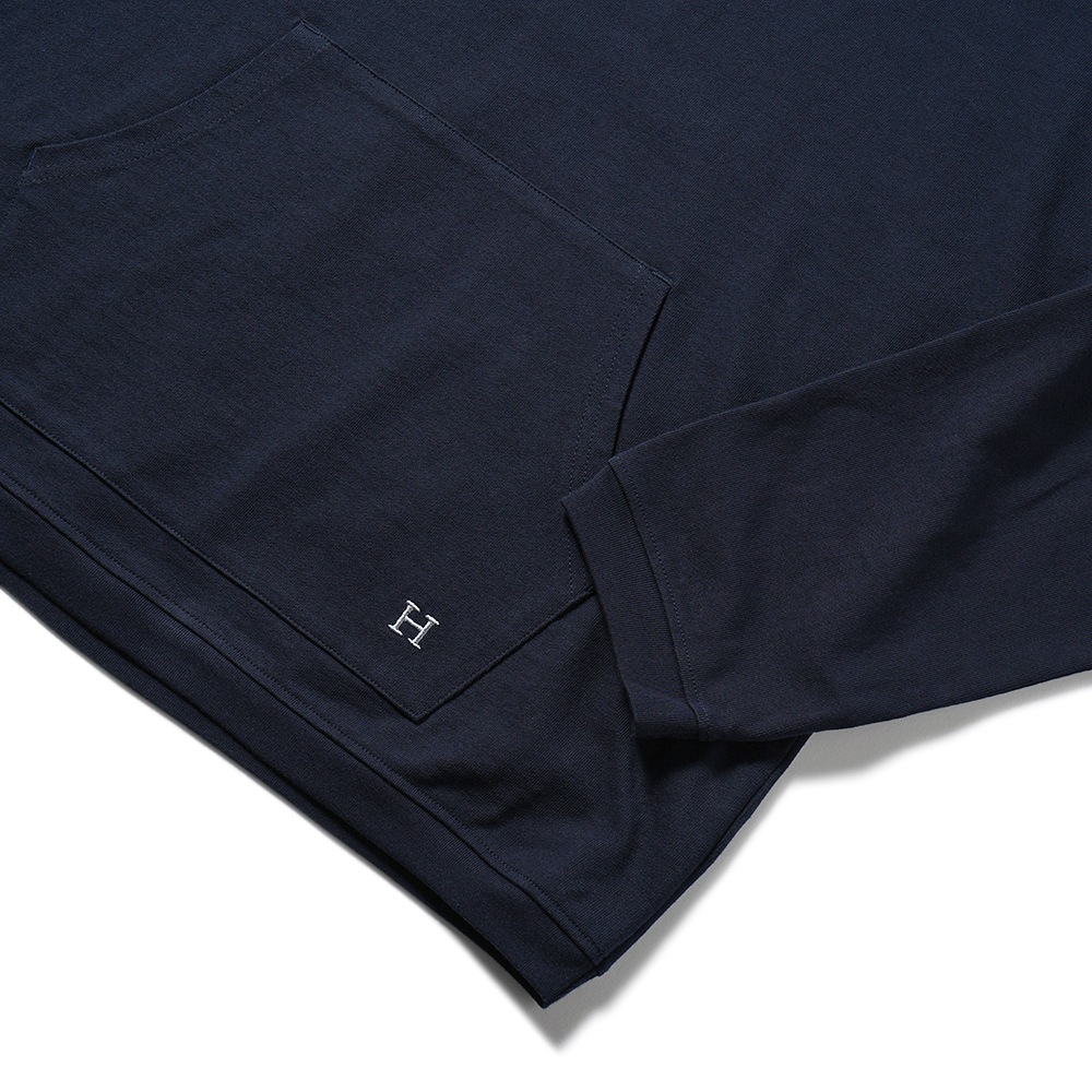 HOLLYWOOD RANCH MARKET ハリウッドランチマーケット Hエンブロイダリー ナローリブパーカ 1006720 NAVY