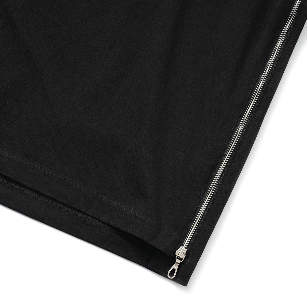 onegravity ワングラビティ サイドジップ ショートスリーブカットソー 51-234-13-040092 BLACK