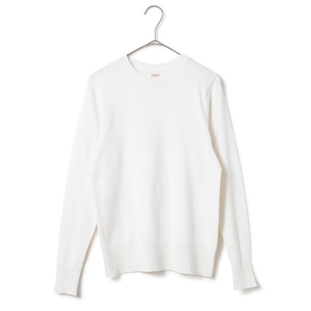 GICIPI ジチピ 2513A FRAGORA Cotone Soft フラーゴラ クルーネック ジャストフィット ニットソー Bianco