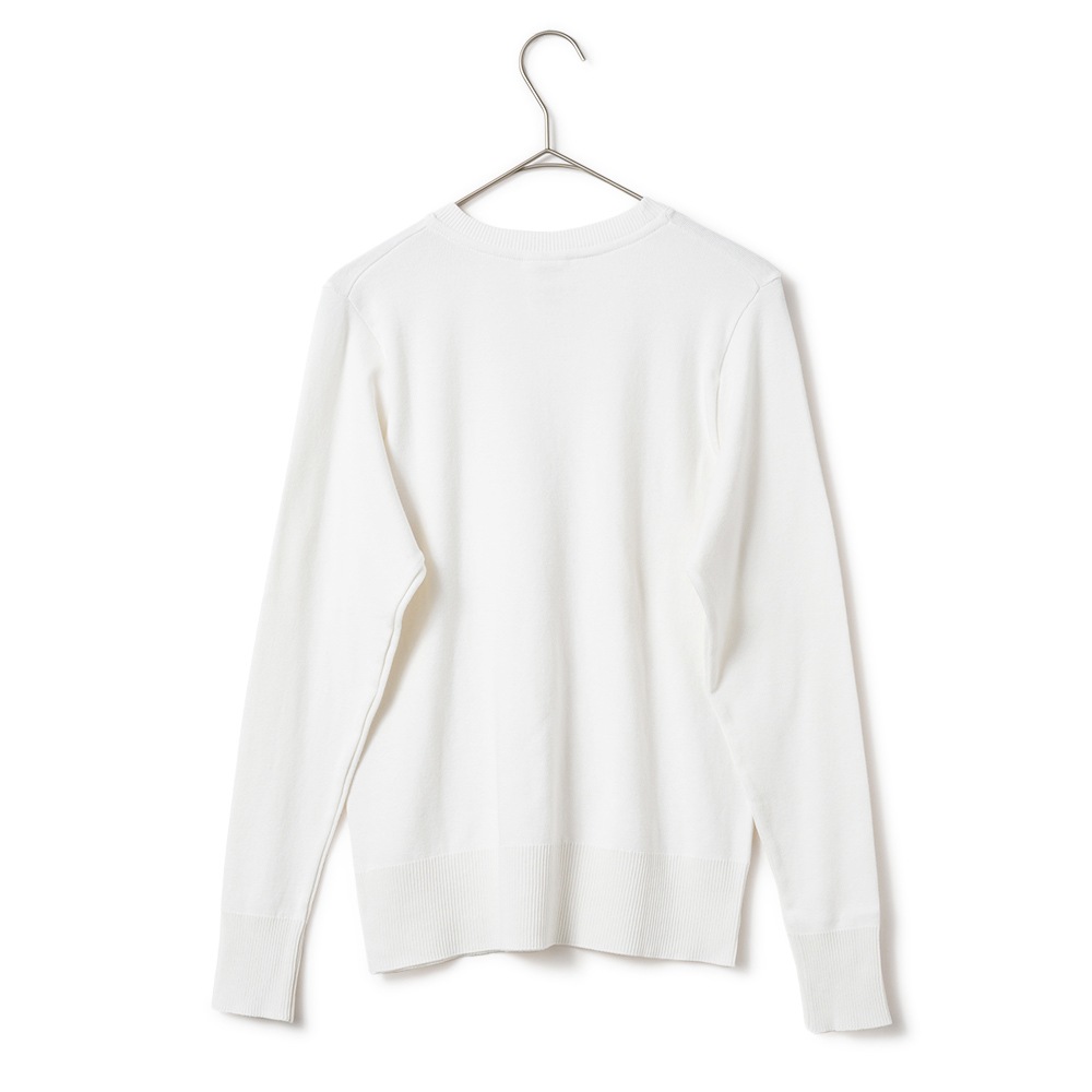 GICIPI ジチピ 2513A FRAGORA Cotone Soft フラーゴラ クルーネック ジャストフィット ニットソー Bianco
