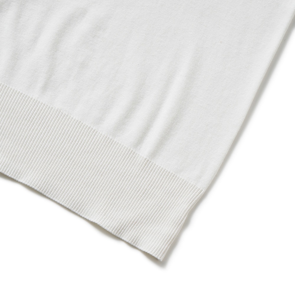 GICIPI ジチピ 2513A FRAGORA Cotone Soft フラーゴラ クルーネック ジャストフィット ニットソー Bianco