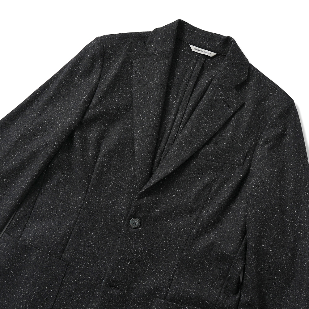 giab's ARCHIVIO ジャブスアルキヴィオ STROZZI/L A26125 ストロッツィ ウォッシャブルシルキーウール 2B ジャケット BLACK