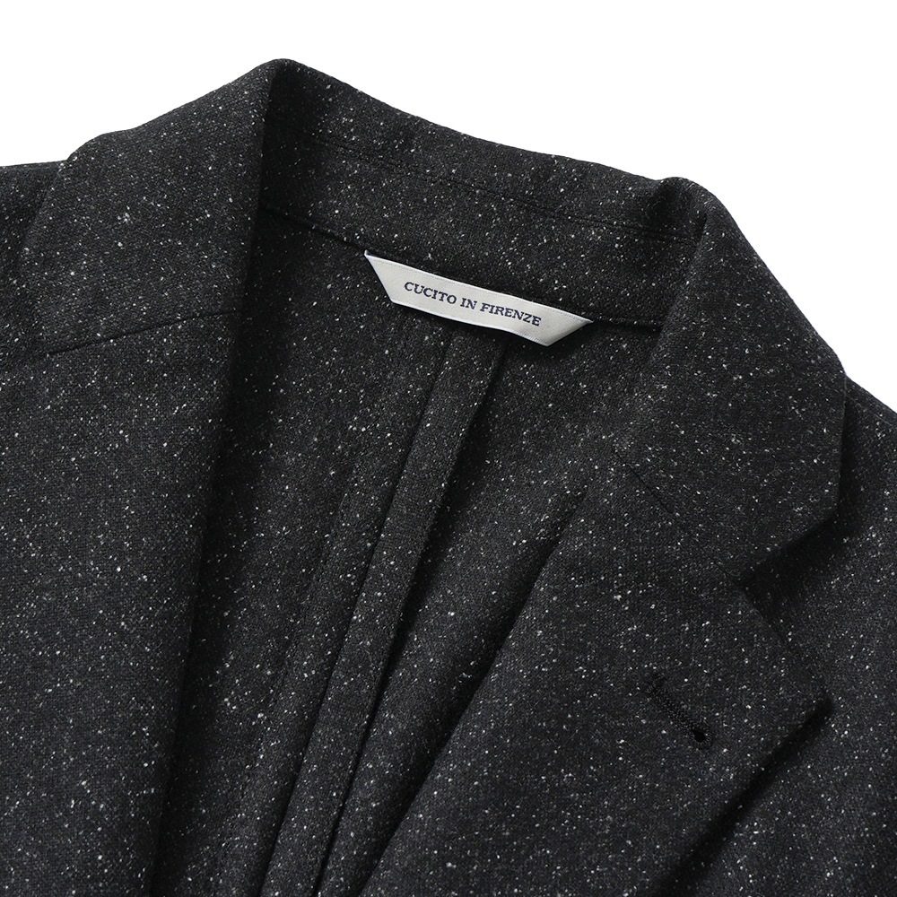 giab's ARCHIVIO ジャブスアルキヴィオ STROZZI/L A26125 ストロッツィ ウォッシャブルシルキーウール 2B ジャケット BLACK