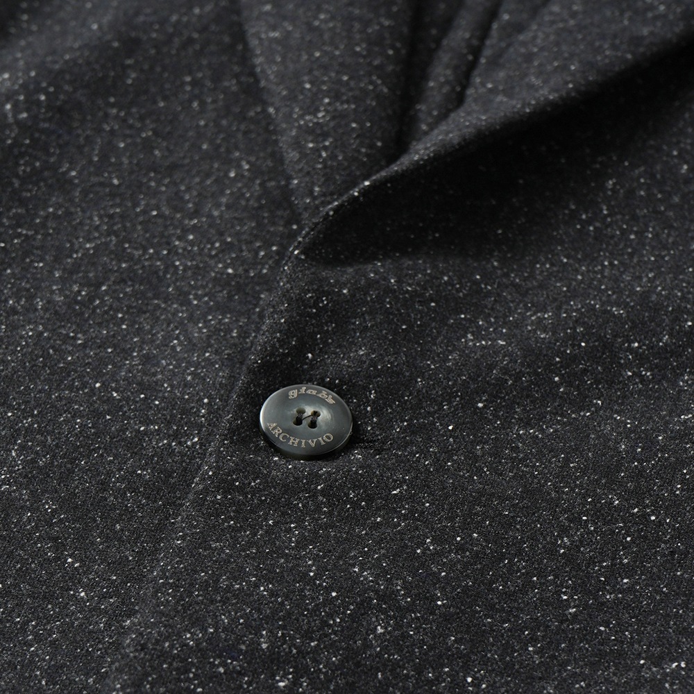 giab's ARCHIVIO ジャブスアルキヴィオ STROZZI/L A26125 ストロッツィ ウォッシャブルシルキーウール 2B ジャケット BLACK