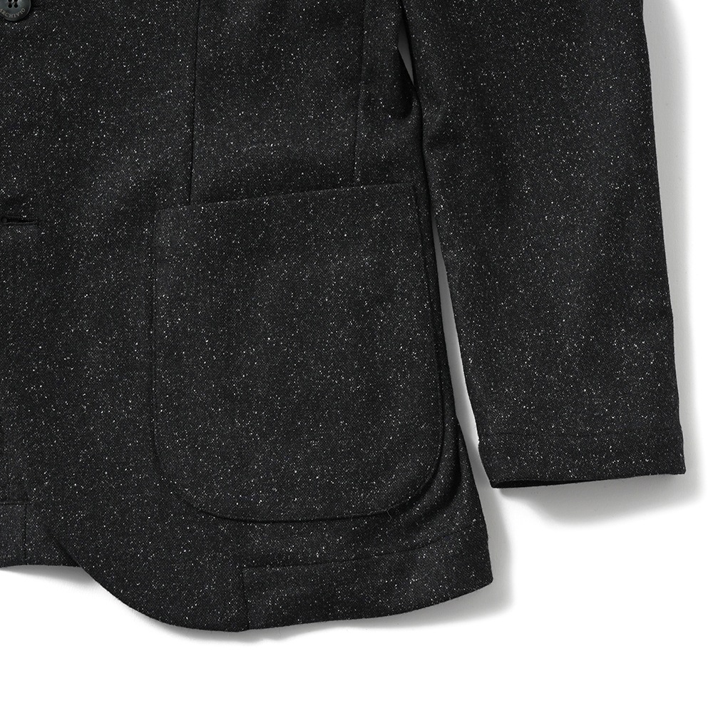 giab's ARCHIVIO ジャブスアルキヴィオ STROZZI/L A26125 ストロッツィ ウォッシャブルシルキーウール 2B ジャケット BLACK