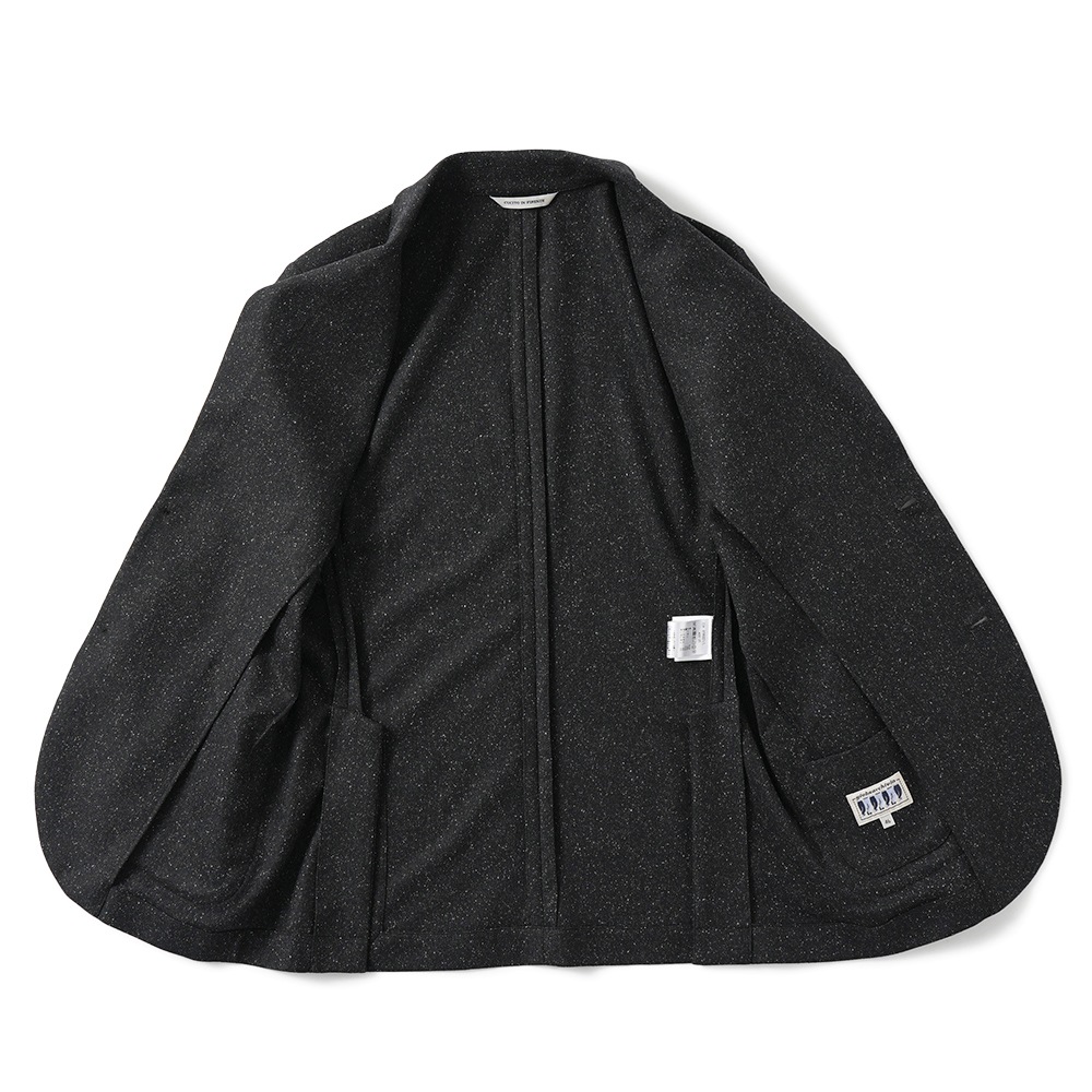 giab's ARCHIVIO ジャブスアルキヴィオ STROZZI/L A26125 ストロッツィ ウォッシャブルシルキーウール 2B ジャケット BLACK