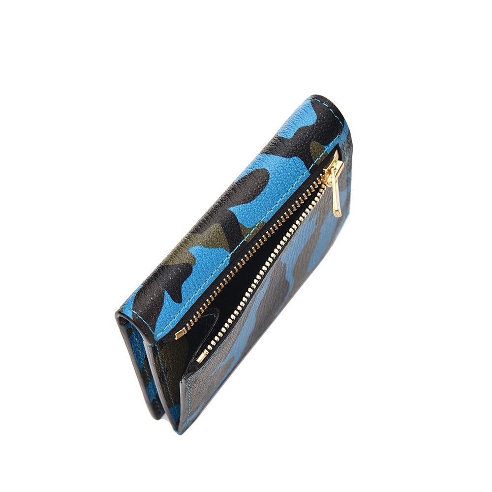 L'arcobaleno ラルコバレーノ スマートカードウォレット LA501GTCAMO BLUE