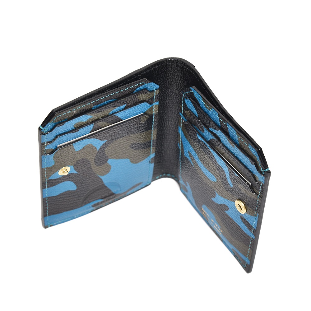 L'arcobaleno ラルコバレーノ スマートカードウォレット LA501GTCAMO BLUE