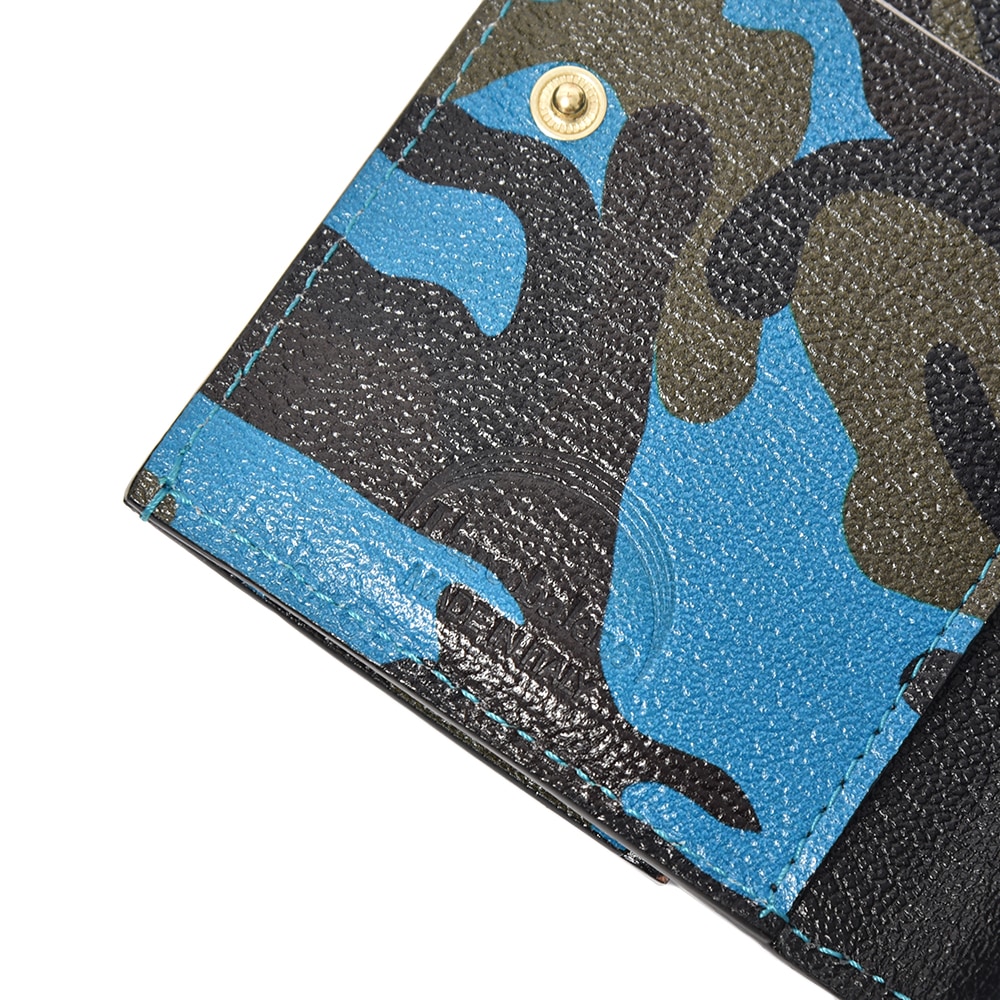 L'arcobaleno ラルコバレーノ スマートカードウォレット LA501GTCAMO BLUE