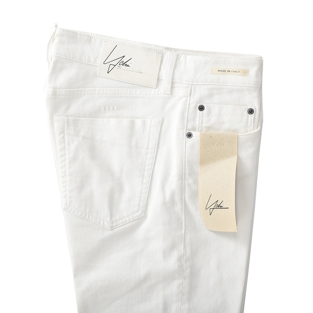 YCHAI イカイ PANATELA パナテラ ワンウォッシュ ホワイト スキニー ストレッチデニム パンツ YPU001/1DS0001AJ WHITE