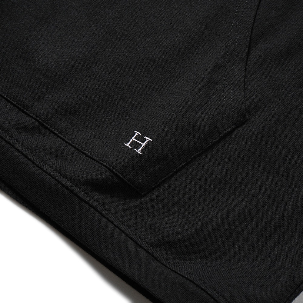 HOLLYWOOD RANCH MARKET ハリウッドランチマーケット Hエンブロイダリー ナローリブパーカ 1006720 BLACK