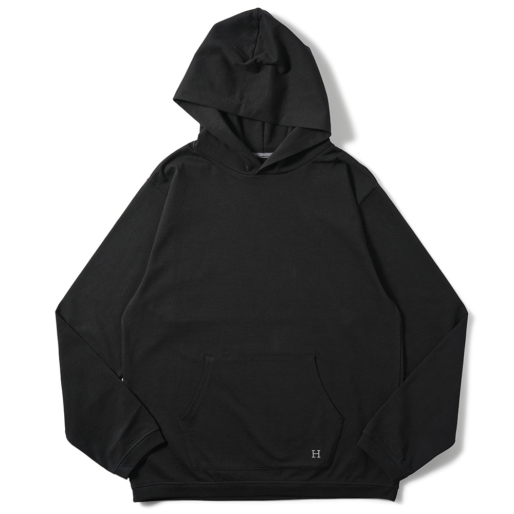 HOLLYWOOD RANCH MARKET ハリウッドランチマーケット Hエンブロイダリー ナローリブパーカ 1006720 BLACK