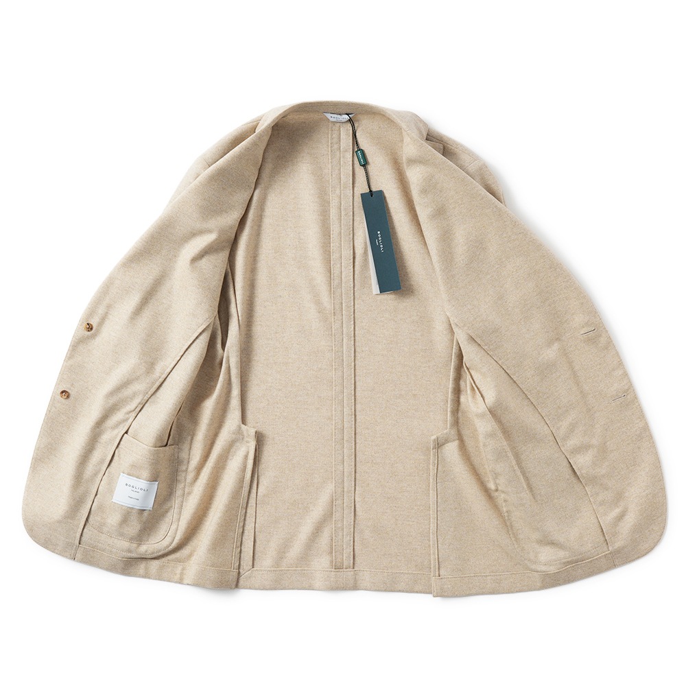 BOGLIOLI ボリオリ EMPTY JACKET ストレッチウール  2B ジャケット 91302I/FB5108 BEIGE
