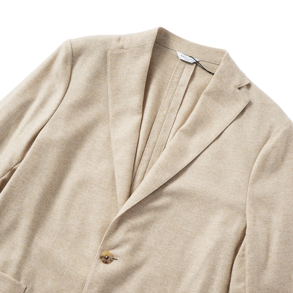 BOGLIOLI ボリオリ EMPTY JACKET ストレッチウール  2B ジャケット 91302I/FB5108 BEIGE