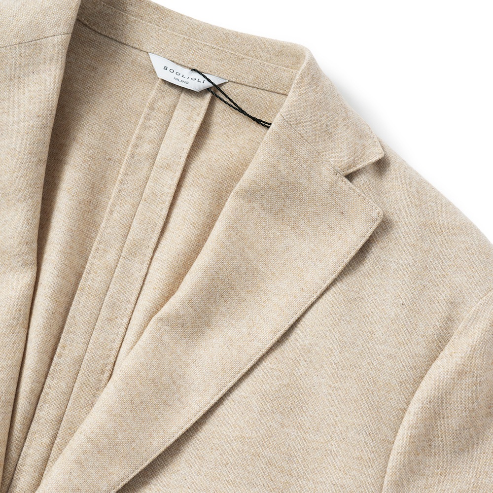 BOGLIOLI ボリオリ EMPTY JACKET ストレッチウール  2B ジャケット 91302I/FB5108 BEIGE