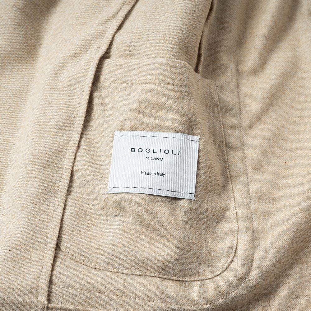 BOGLIOLI ボリオリ EMPTY JACKET ストレッチウール  2B ジャケット 91302I/FB5108 BEIGE