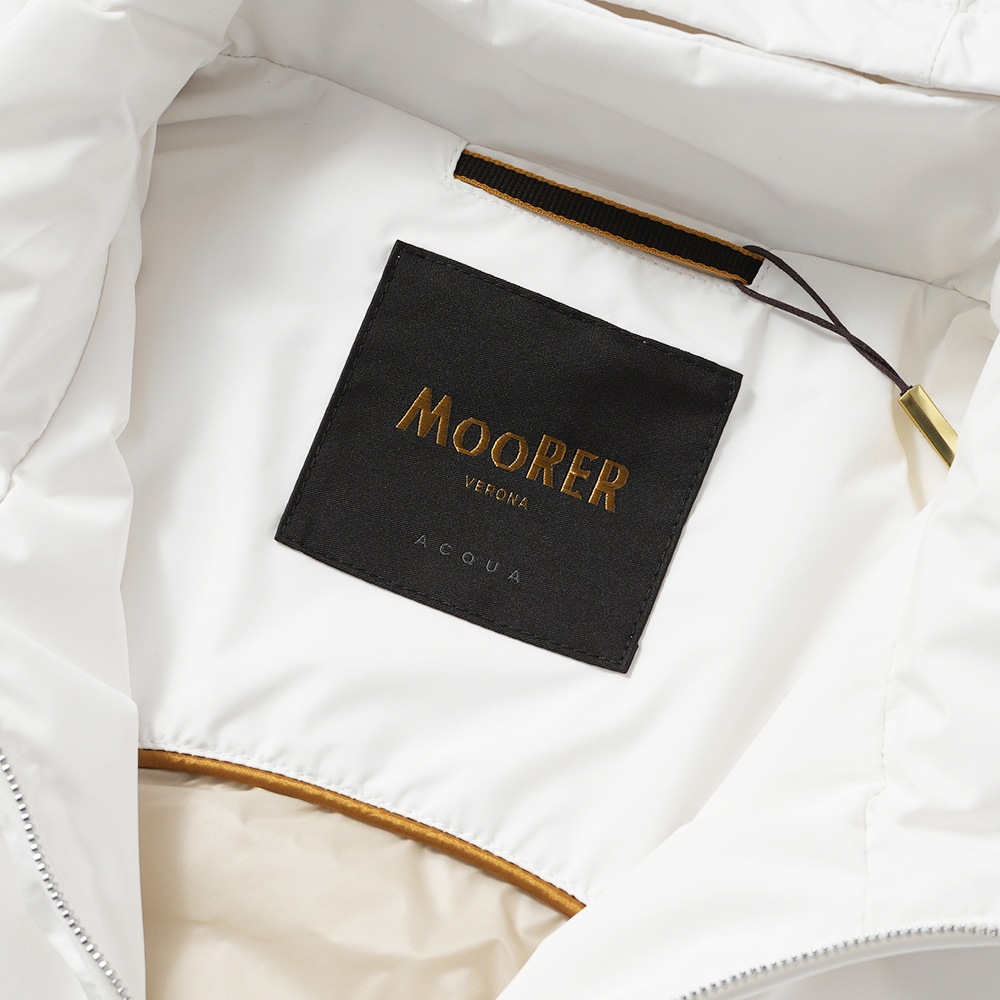 MOORER ムーレー LUIS-STP ルイス ポリエステル フーデッドベスト WHITE