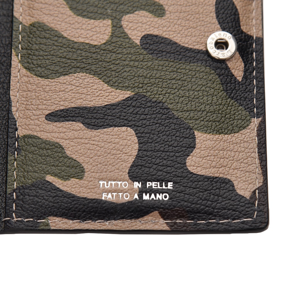 L'arcobaleno ラルコバレーノ スマートカードウォレット LA501GTCAMO KHAKI