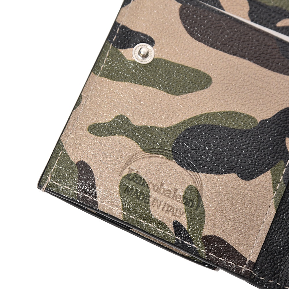 L'arcobaleno ラルコバレーノ スマートカードウォレット LA501GTCAMO KHAKI