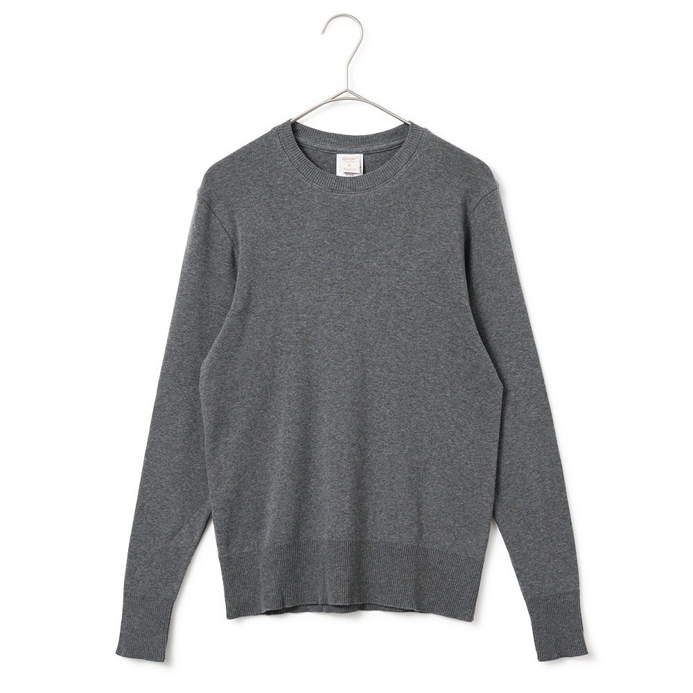 GICIPI ジチピ 2513A FRAGORA Cotone Soft フラーゴラ クルーネック ジャストフィット ニットソー Carbone