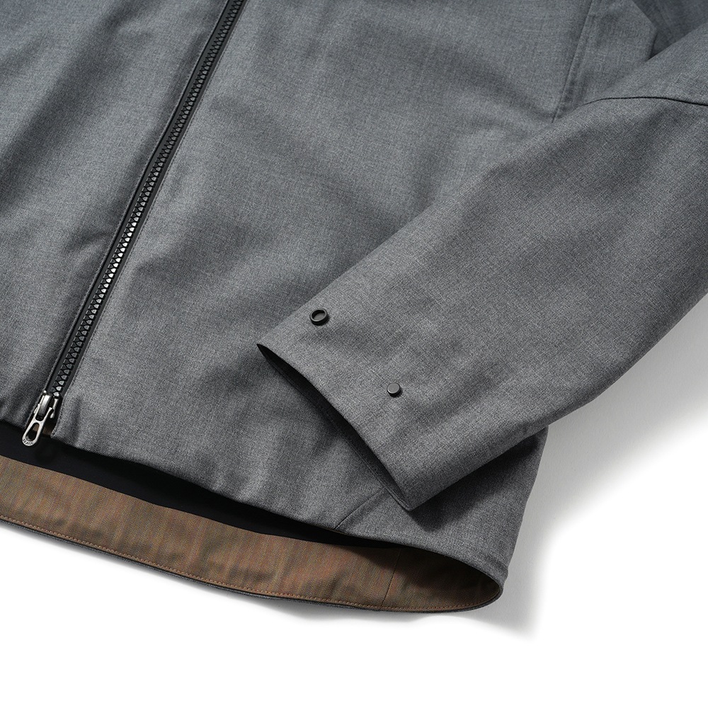 SEASE シーズ SUMMER BALMA OJ068/TN701 サマーバルマ ウール 3レイヤー シェルジャケット N21 STEEL GREY