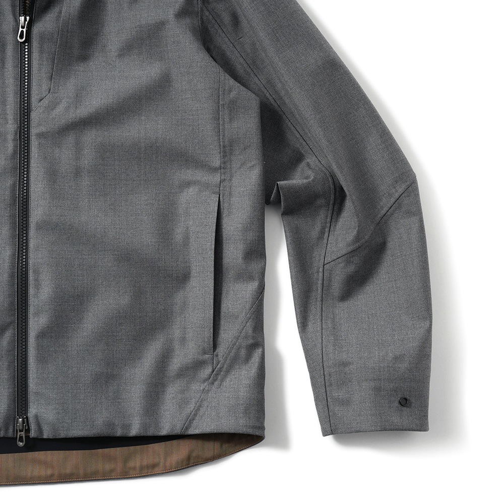 SEASE シーズ SUMMER BALMA OJ068/TN701 サマーバルマ ウール 3レイヤー シェルジャケット N21 STEEL GREY