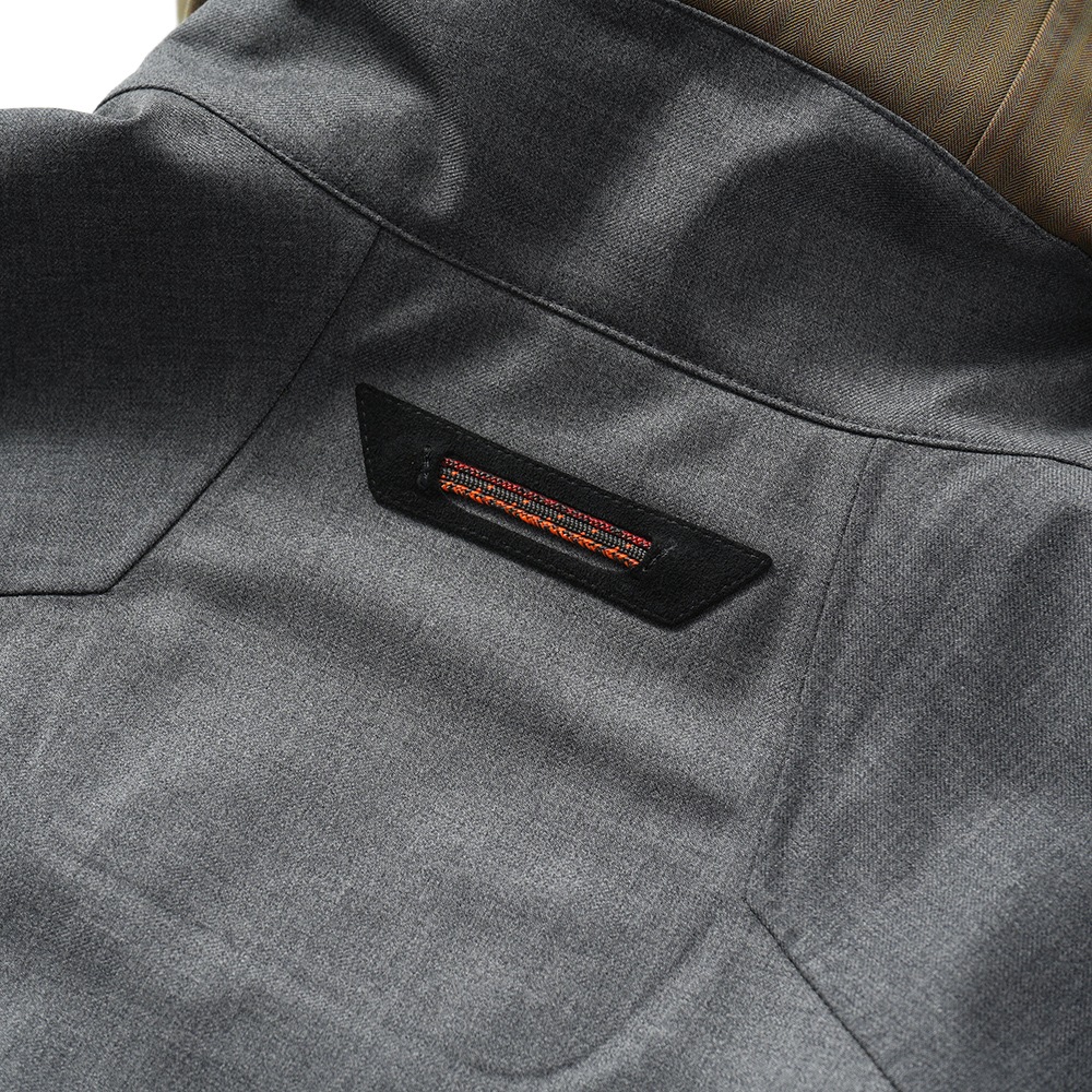 SEASE シーズ SUMMER BALMA OJ068/TN701 サマーバルマ ウール 3レイヤー シェルジャケット N21 STEEL GREY