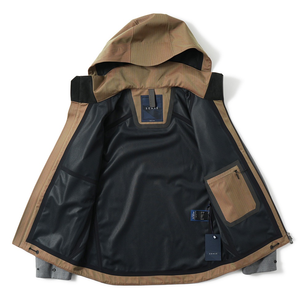 SEASE シーズ SUMMER BALMA OJ068/TN701 サマーバルマ ウール 3レイヤー シェルジャケット N21 STEEL GREY