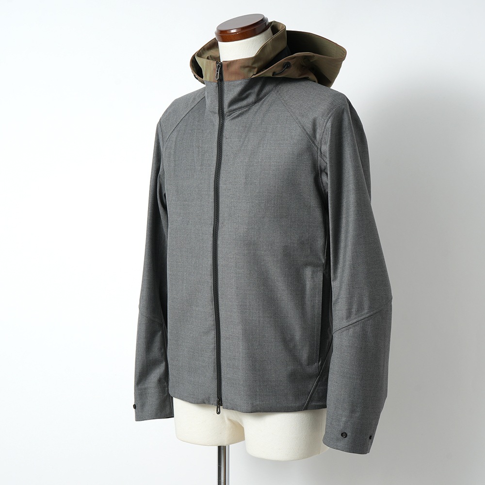 SEASE シーズ SUMMER BALMA OJ068/TN701 サマーバルマ ウール 3レイヤー シェルジャケット N21 STEEL GREY