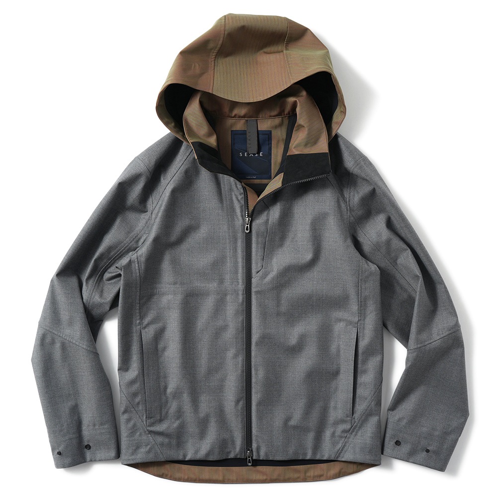 SEASE シーズ SUMMER BALMA OJ068/TN701 サマーバルマ ウール 3レイヤー シェルジャケット N21 STEEL GREY